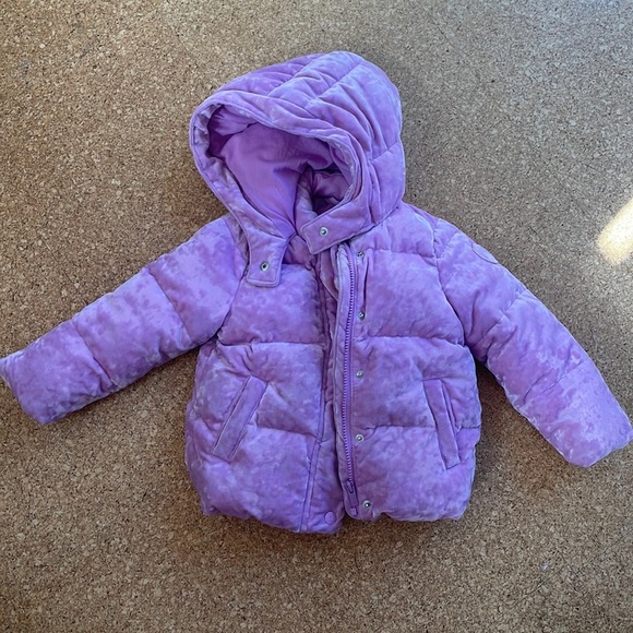 GAP Other - Light Purple Velvet Puffy Coat